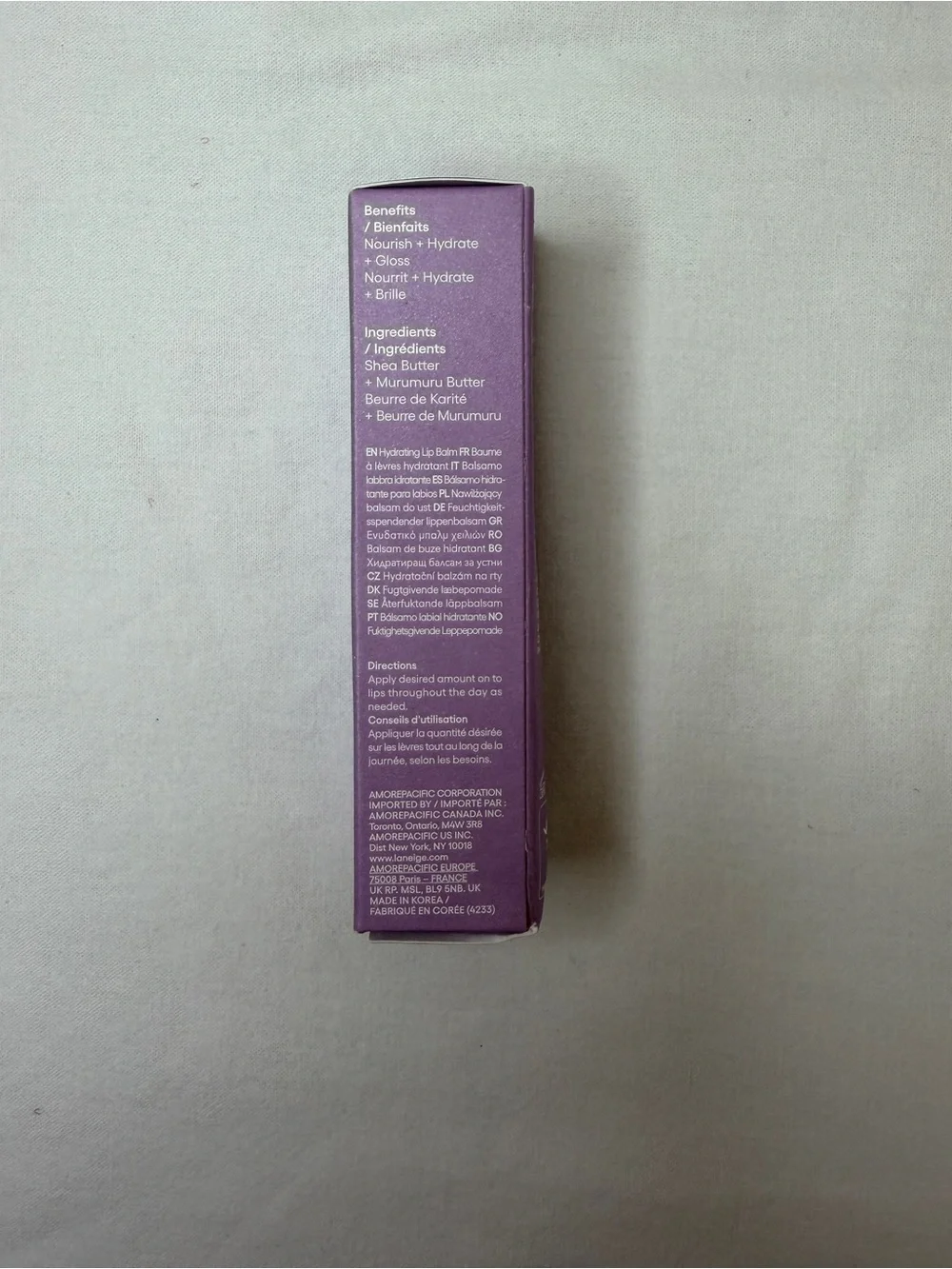LANEIGE Lip Glowy Balm - Taro Purple Sheen